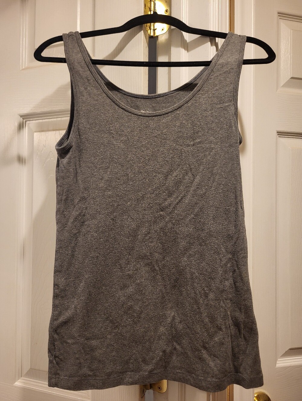 Women’s Gray Tank Top - Classic Scoop Neck
